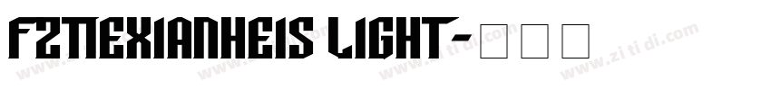 FZTieXianHeiS Light字体转换